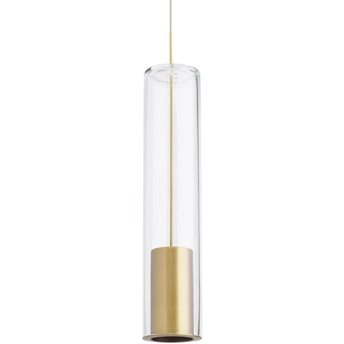 Sean Lavin Captra 120 Aged Brass Low-Voltage Pendant Ceiling Light in Incandescent, Monopoint