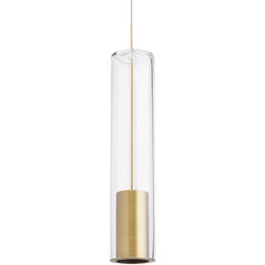 Sean Lavin Captra 120 Aged Brass Low-Voltage Pendant Ceiling Light in Incandescent, Monopoint