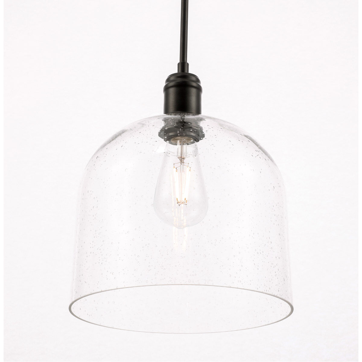 Gabe 1 Light 10 inch Black Pendant Ceiling Light