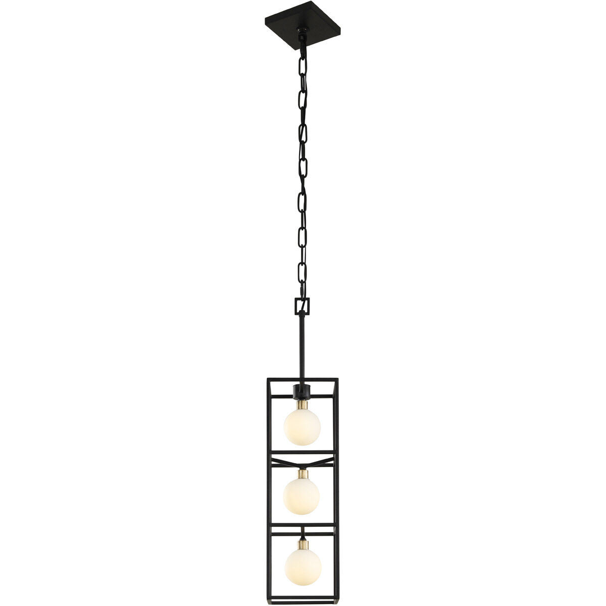 Plaza LED 5 inch Carbon and Havana Gold Foyer Pendant Ceiling Light