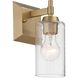 Yep Brilia 1 Light 4.88 inch Brushed Champagne Brass Wall Sconce Wall Light