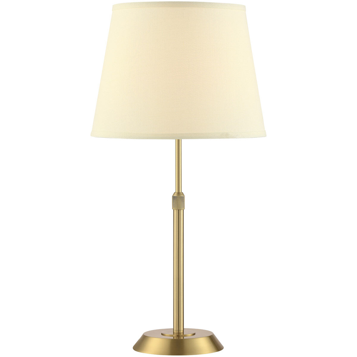 Attendorn 6 inch 100 watt Satin Brass Table Lamp Portable Light