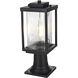 Ludlow 1 Light 16.5 inch Black Outdoor Post Light