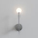 Orb 1 Light 4.33 inch Polished Chrome Bathroom Wall Light