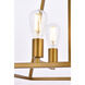 Declan 4 Light 20 inch Brass Pendant Ceiling Light