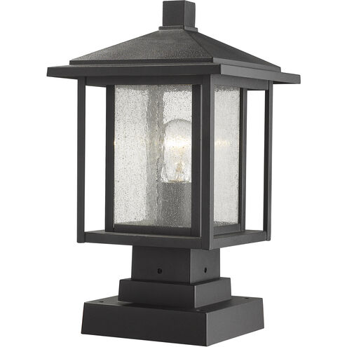 Aspen 1 Light 16 inch Black Outdoor Pier Mounted Fixture