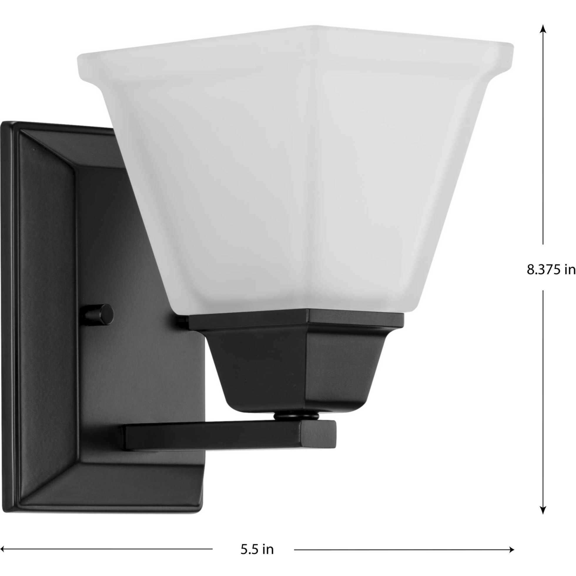 Clifton Heights 1 Light 7 inch Matte Black Bath Vanity Wall Light