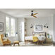 Hover Flush 52 inch Brushed Nickel with Weathered Wood Blades Fan
