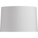 Minaret 34.5 inch 60 watt White and English Bronze Table Lamp Portable Light