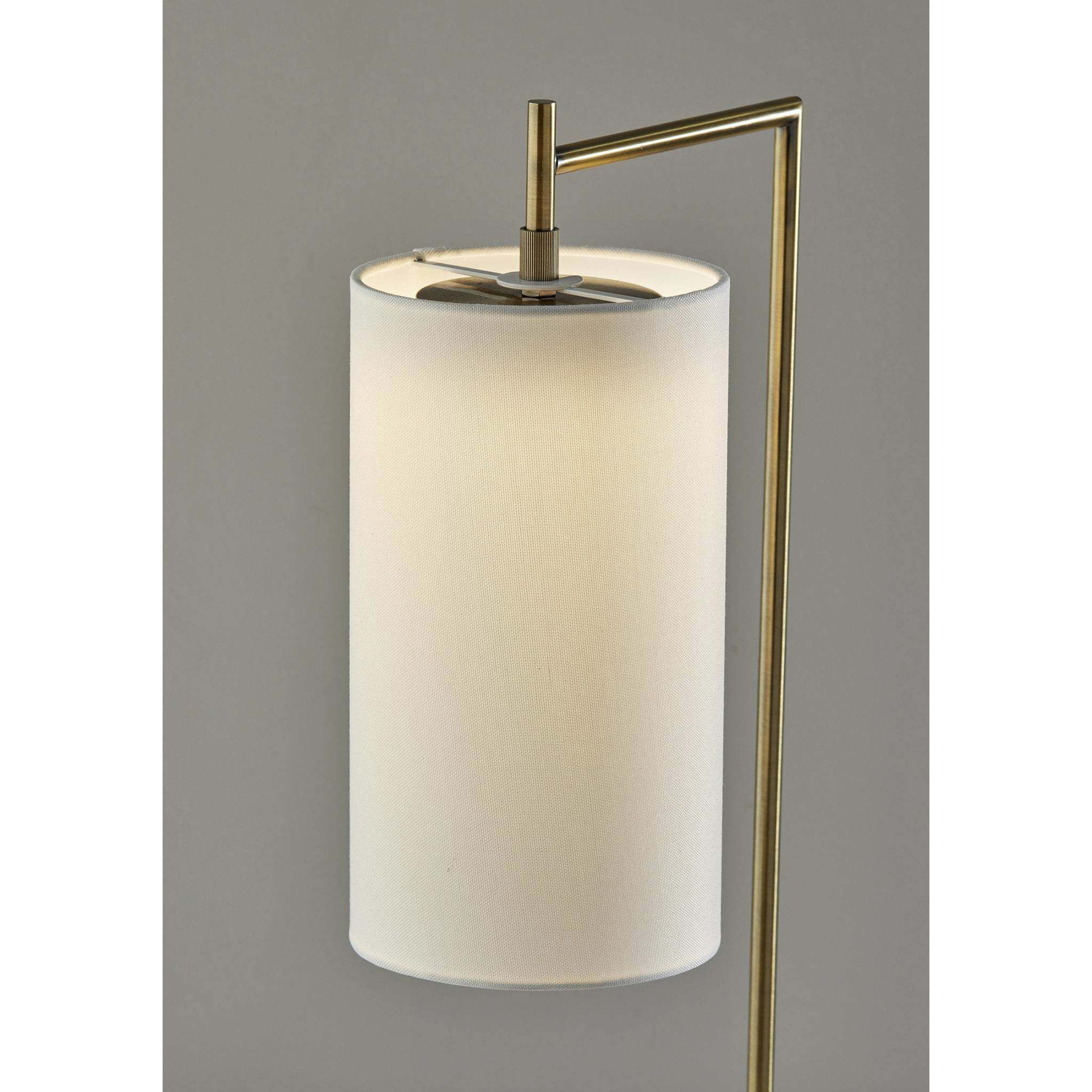 Matilda 25 inch 6.00 watt Antique Brass Table Lamp Portable Light, with Smart Switch