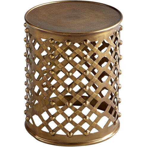 Alden 17 inch Brushed Brass Side Table