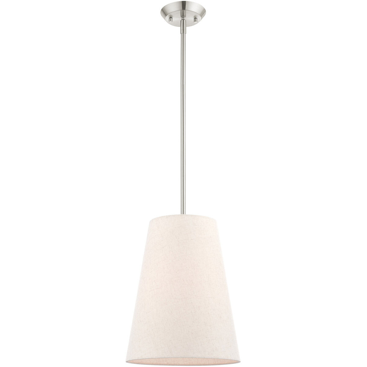 Prato 1 Light 11 inch Brushed Nickel Pendant Ceiling Light