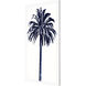 Palm Tree Blue Blue and White Framed Art