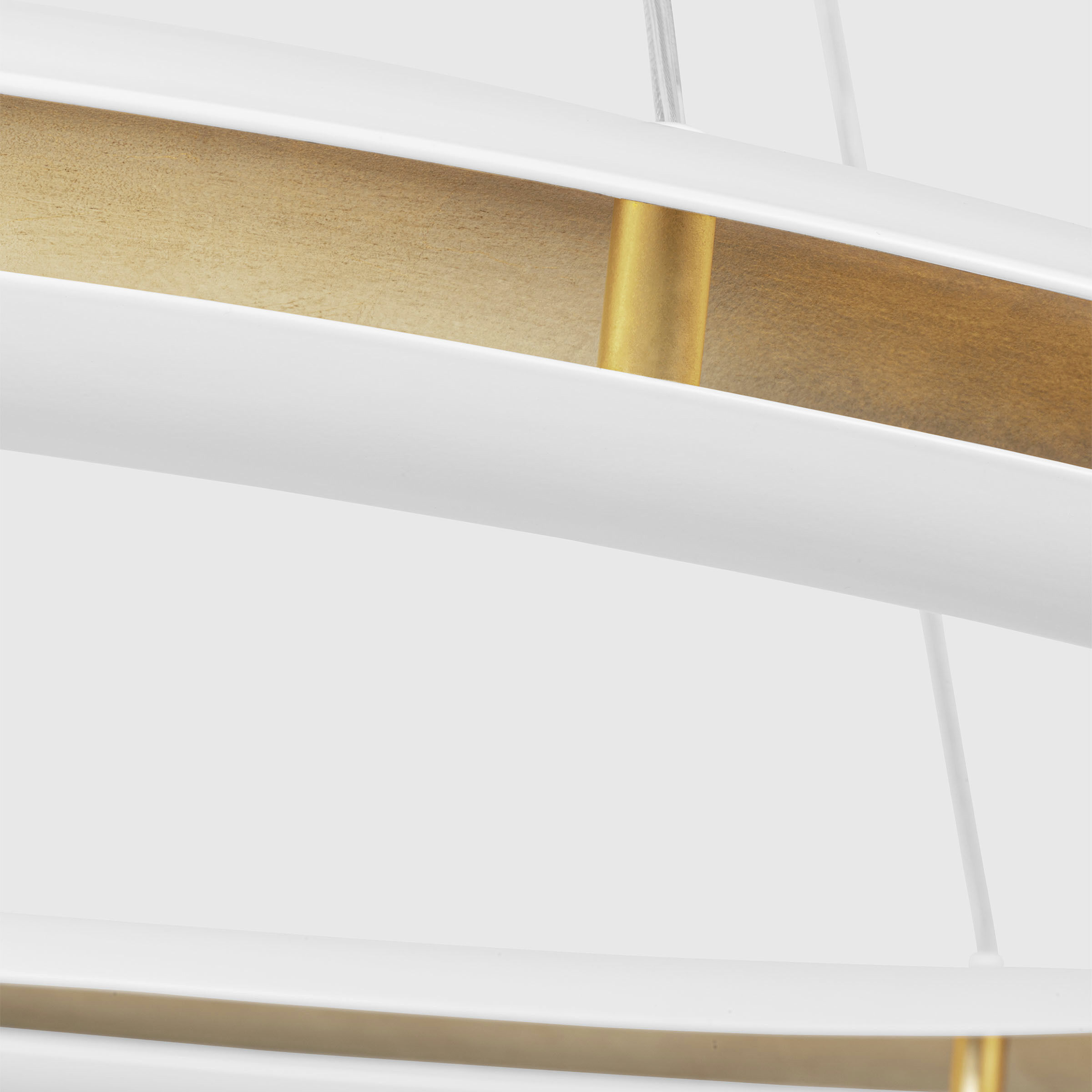 C&M by Chapman & Myers Cielo LED 42 inch Matte White Chandelier Ceiling Light