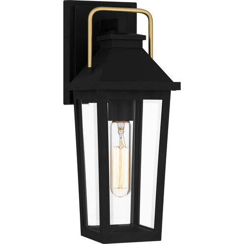 Buckley 1 Light 15 inch Matte Black Outdoor Wall Lantern