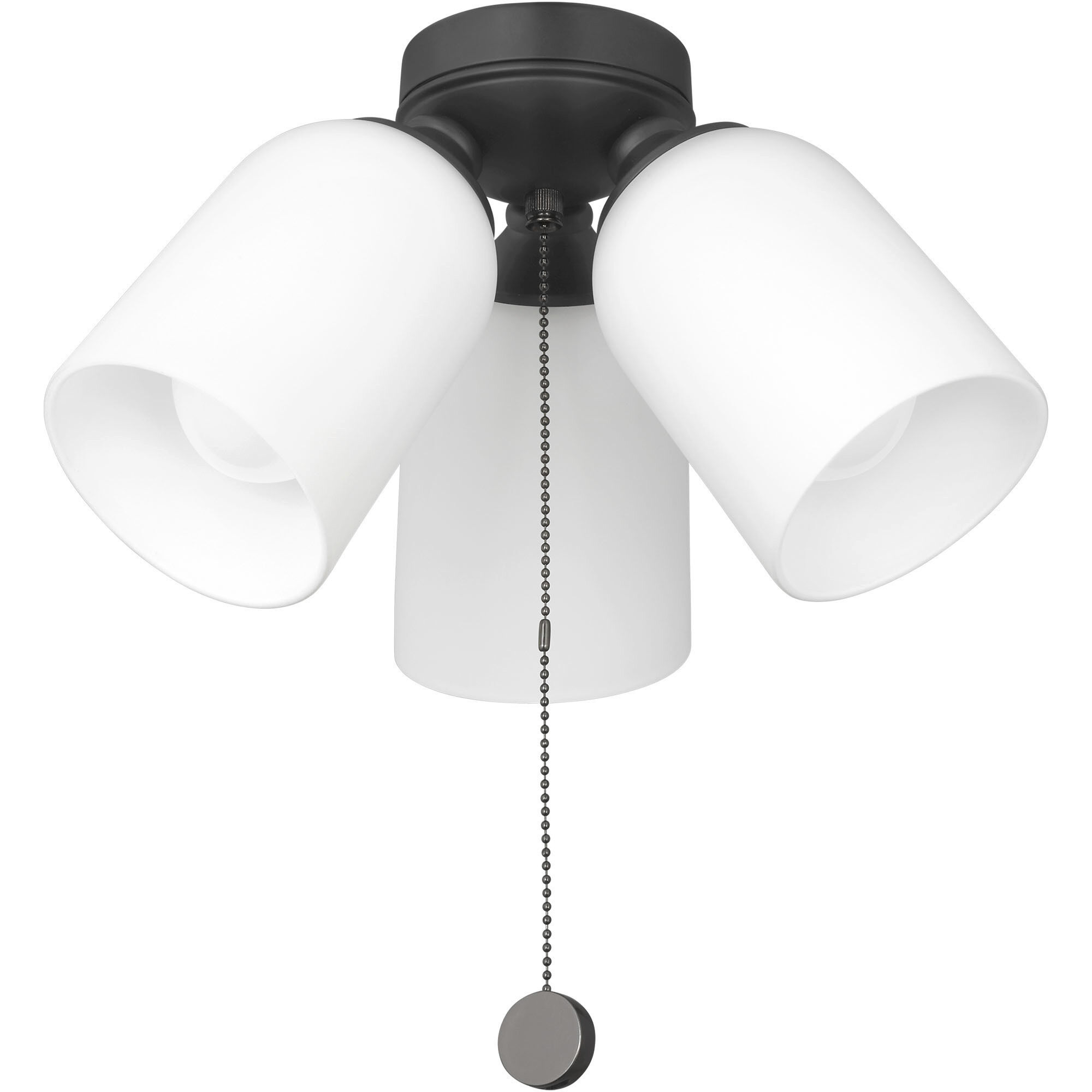 Emile LED Midnight Black Fan Light Kit