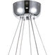 Ring LED 24 inch Chrome Chandelier Ceiling Light