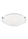 Clip 3 Light 16.25 inch Brushed Nickel Flush Mount Ceiling Light