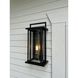 Langston LED 18 inch Black with Burnished Bronze Outdoor Wall Mount Lantern