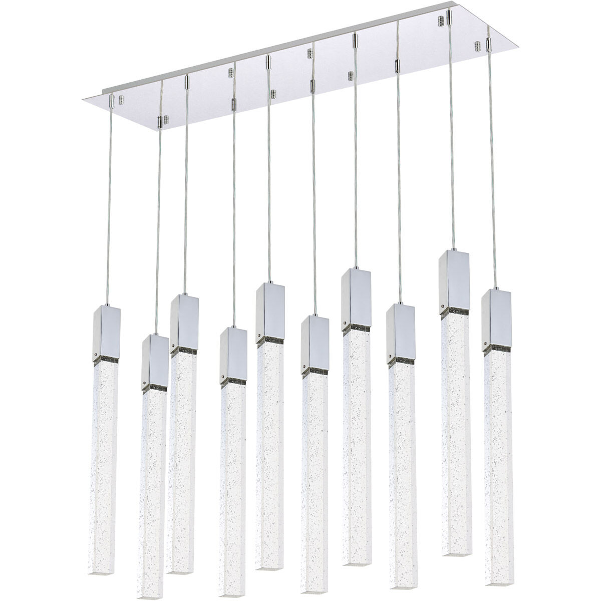Weston 10 Light 42 inch Chrome Pendant Ceiling Light
