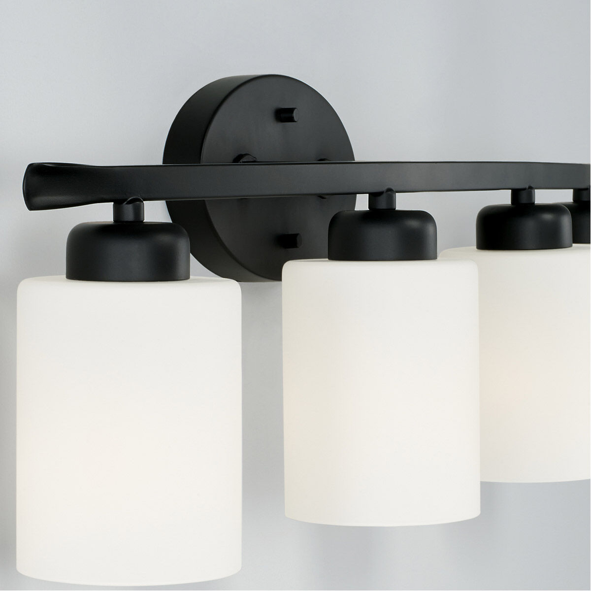 Dixon 4 Light 29 inch Matte Black Vanity Light Wall Light