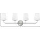Kline LED 33 inch Chrome Bath Light Wall Light