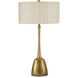 Cheenee 33.25 inch 100 watt Antique Brass Table Lamp Portable Light