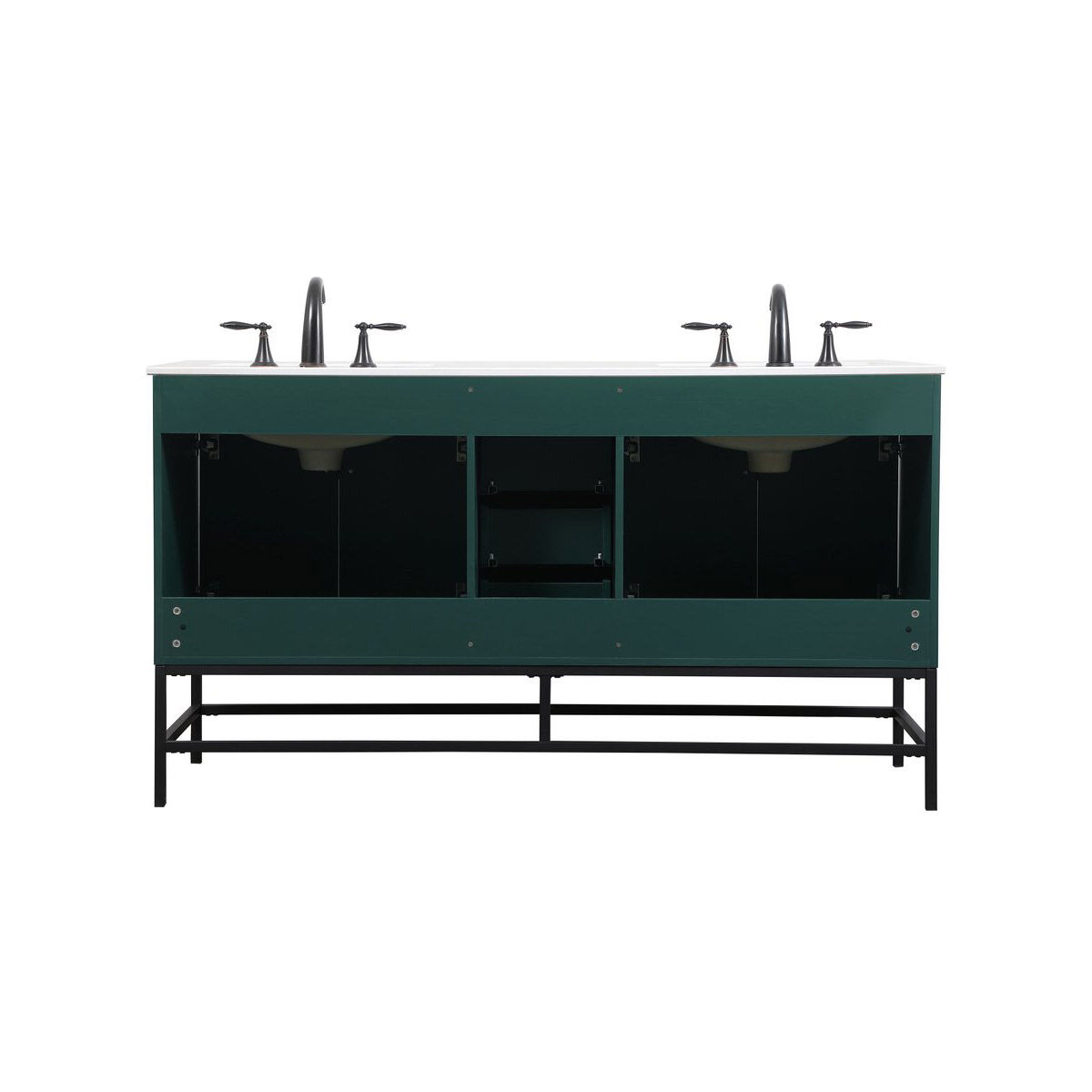 Eugene 60 X 22 X 33.5 inch Green Vanity Sink Set