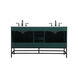 Eugene 60 X 22 X 33.5 inch Green Vanity Sink Set