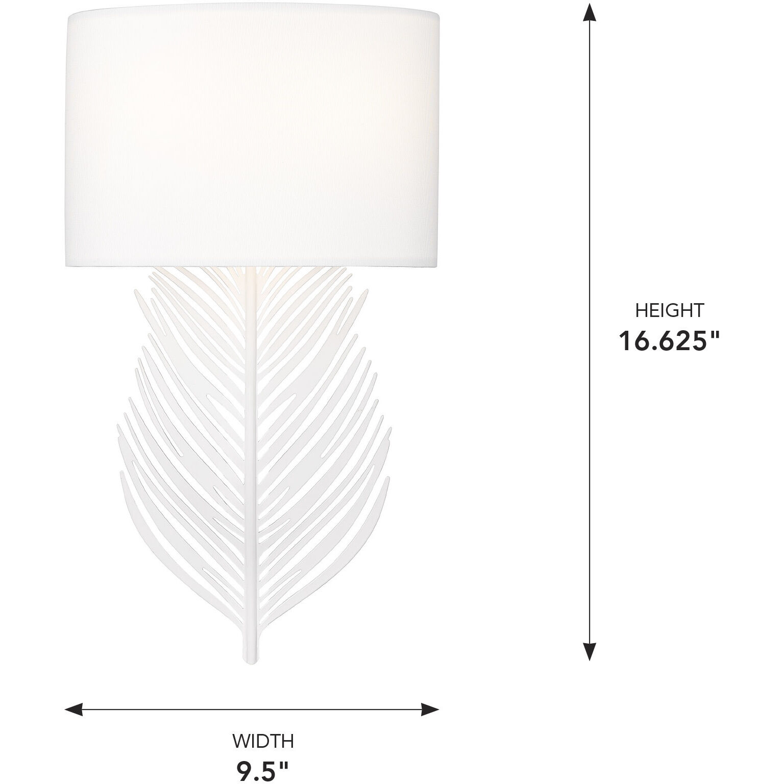 Cay 2 Light 9.5 inch Matte White Wall Sconce Wall Light