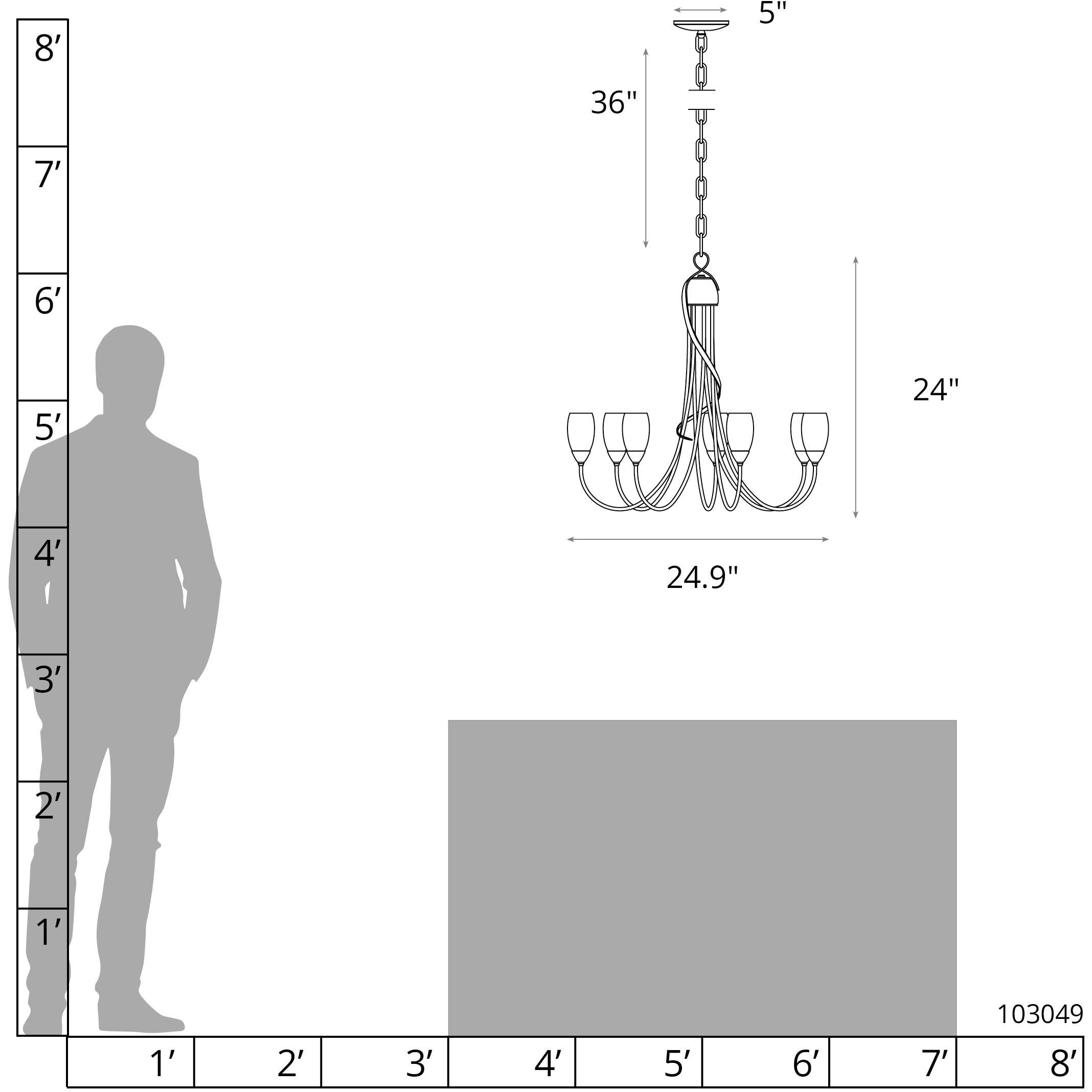 Flora 7 Light 24.9 inch Modern Brass Chandelier Ceiling Light