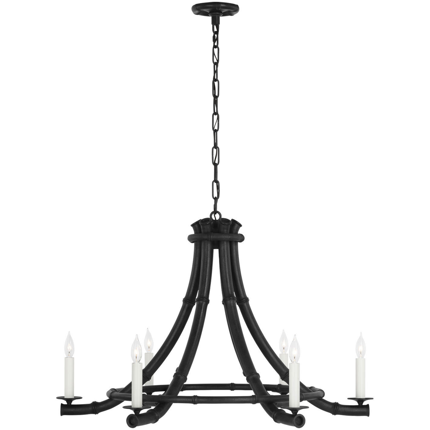 Fisher Weisman Alana LED 38.75 inch French Rust Chandelier Ceiling Light