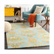 Technicolor 90 X 60 inch Aqua/Teal/Bright Yellow/Coral/Dark Green/Butter Rugs, Rectangle