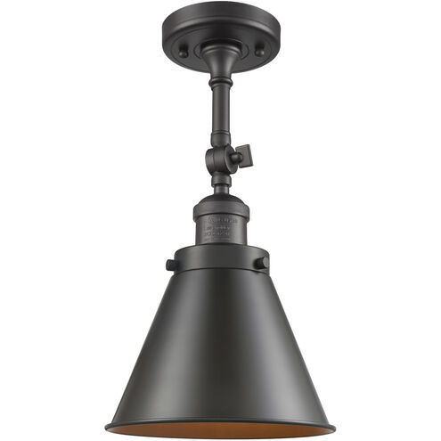 Franklin Restoration Appalachian 1 Light 8 inch Oil Rubbed Bronze Semi-Flush Mount Ceiling Light, Franklin Restoration