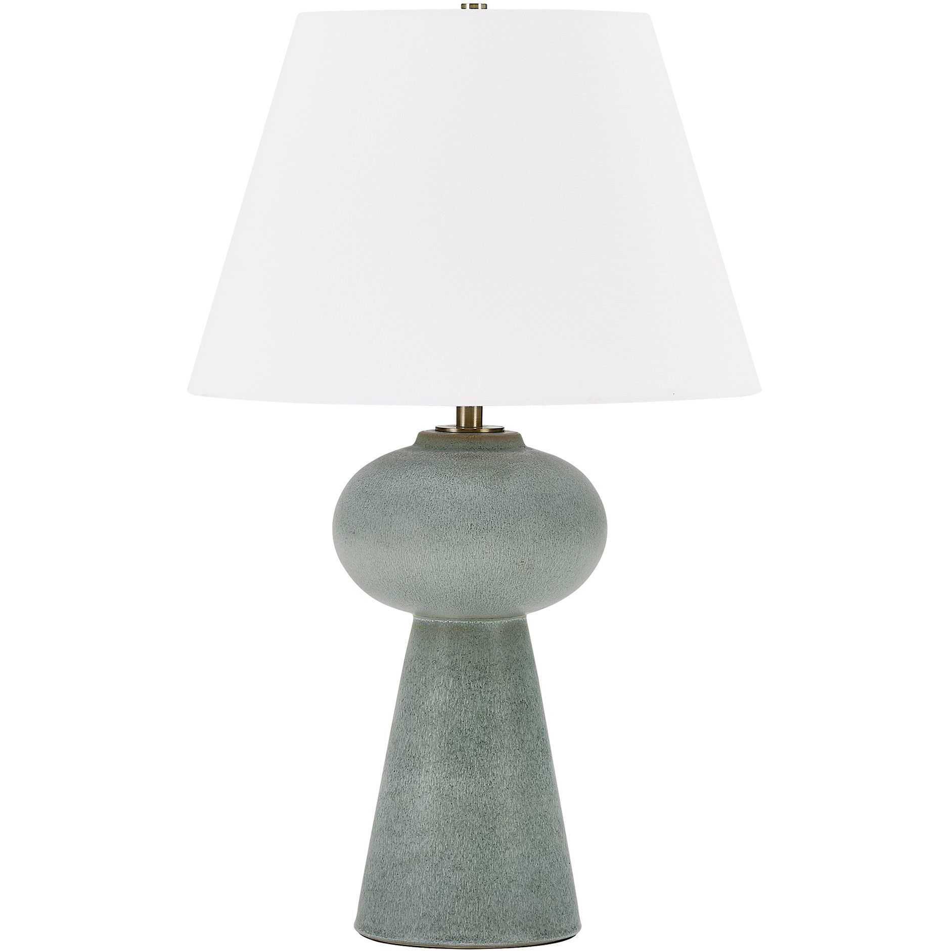 Elwyn 25.75 inch 150 watt Light Dusty Blue Glaze and Antique Brass Table Lamp Portable Light