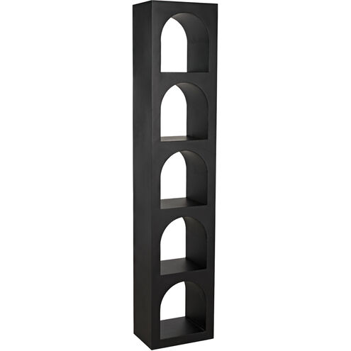 Aqueduct Matte Black Bookcase, C