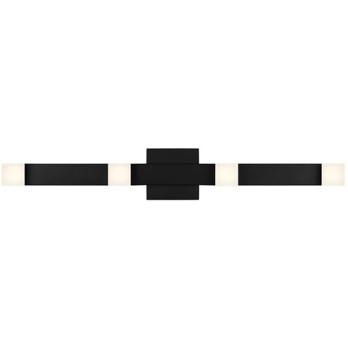 Drew & Jonathan Scott Brander LED 30.38 inch Midnight Black Vanity Light Wall Light