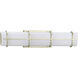 Grid LED LED 22 inch Silver Ridge Linear Bath Vanity Wall Light, Progress LED