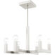 Solna 6 Light 24 inch Brushed Nickel Chandelier Ceiling Light