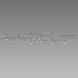 Suspenders LED 242 inch Satin Black Pendant Ceiling Light, Multi-light