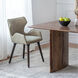 Upholstered Taupe Dining Chairs in Beige, Set of 2