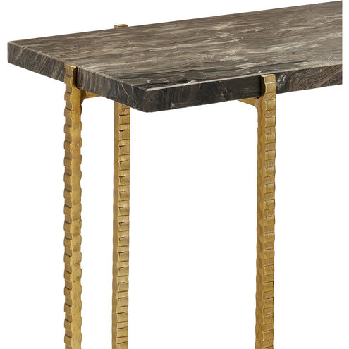 Flying Gold 23.25 X 22 inch Natural and Gold Side Table