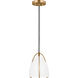 Sean Lavin Norman 1 Light 6.25 inch Satin Brass Pendant Ceiling Light