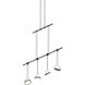 Suspenders LED 37 inch Satin Black Suspension Ceiling Light