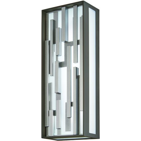 Bars LED 17 inch Bronze W/Silver Pocket Lantern, Outdoor