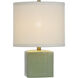 Matilda 18 inch 100 watt Mint Table Lamp Portable Light