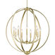 Colson 9 Light 31.25 inch Olympic Gold Chandelier Ceiling Light in No Shade, Large