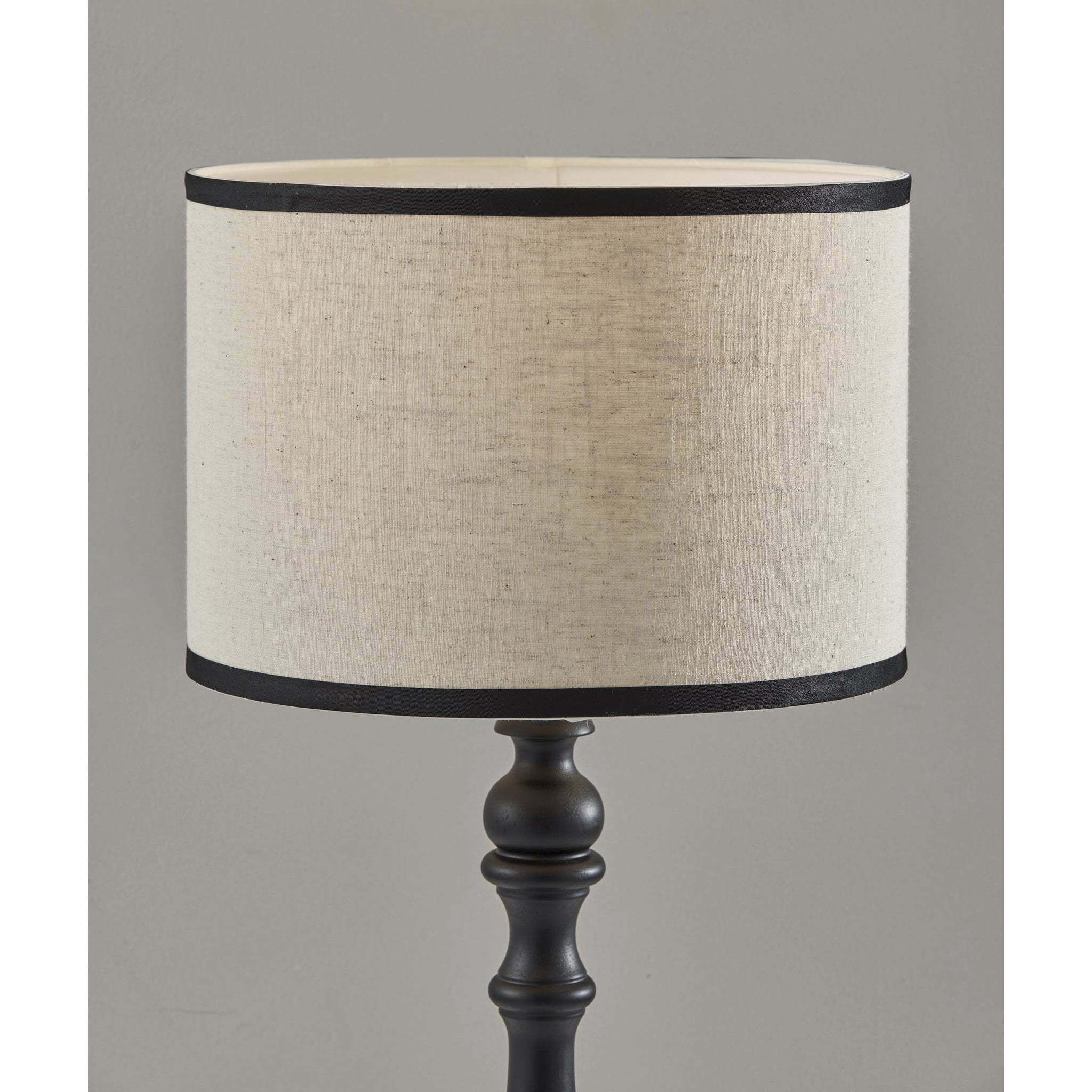 Zeek 27.75 inch 100.00 watt Black Wood Table Lamp Portable Light