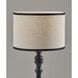 Zeek 27.75 inch 100.00 watt Black Wood Table Lamp Portable Light