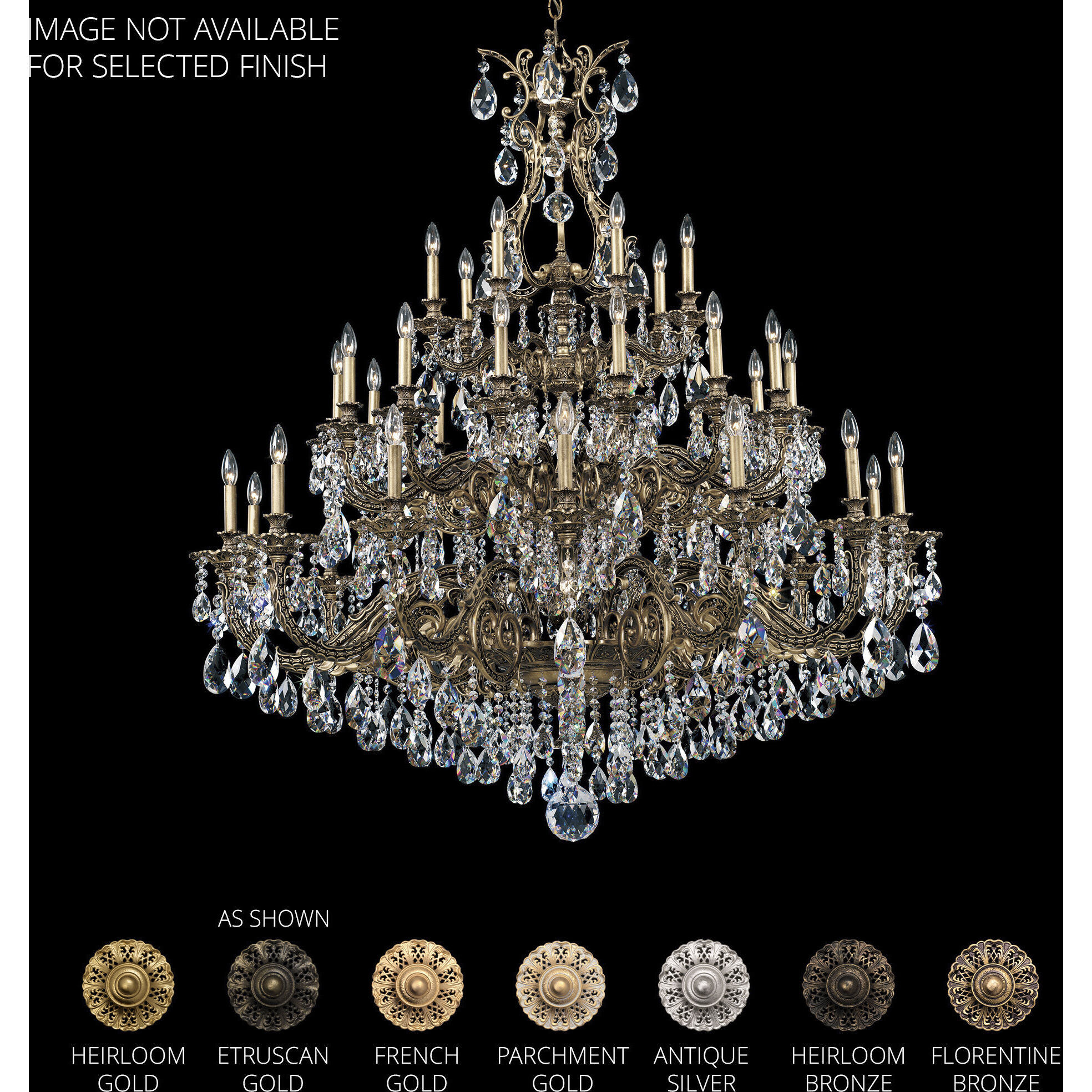 Sophia 35 Light Heirloom Gold Chandelier Ceiling Light in Heritage